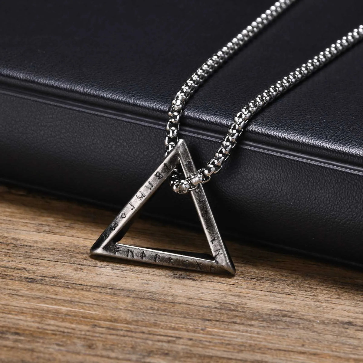PENDRA Triangle Viking Pendant Necklace