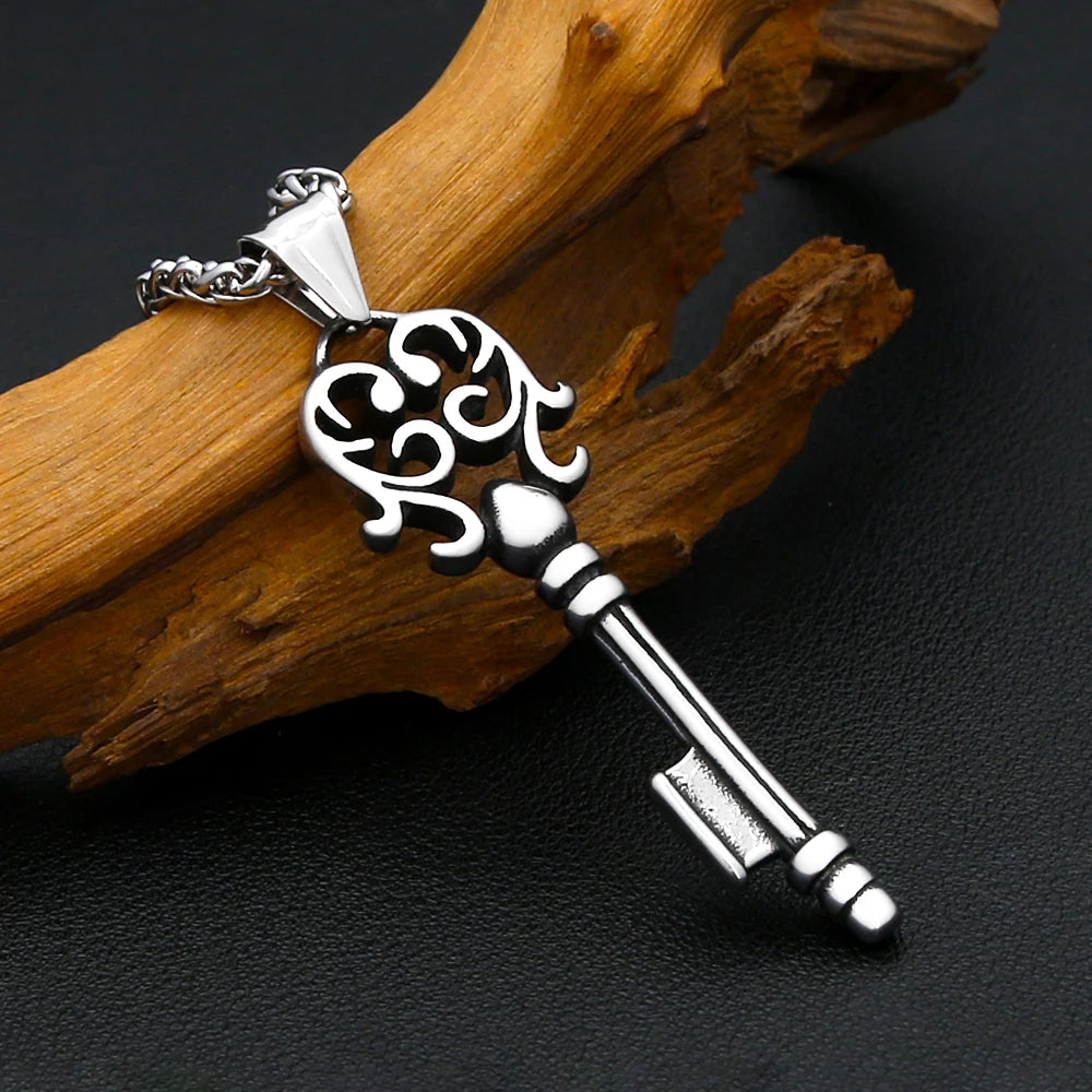 PENDRA Floralkey Hollow Floral Key Pendant