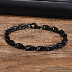 6.4mm Wide Link Chain Bracelets for Men, New Fashion Waterproof Stainless Steel Chains Wristband Gift for Him Jewelry
