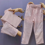 Lace hollowed out cropped pants women summer 2024 thin slim small foot Harlan pants loose and high waist versatile casual pants