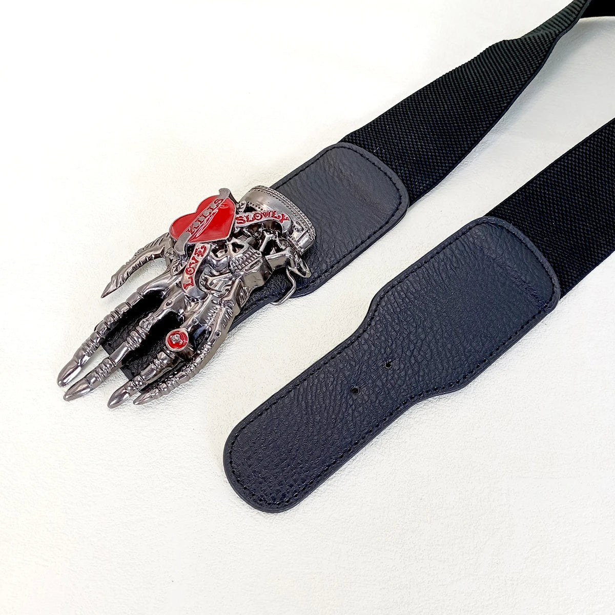 PENDRA Seraelle Skull Designer Wide Corset Belt
