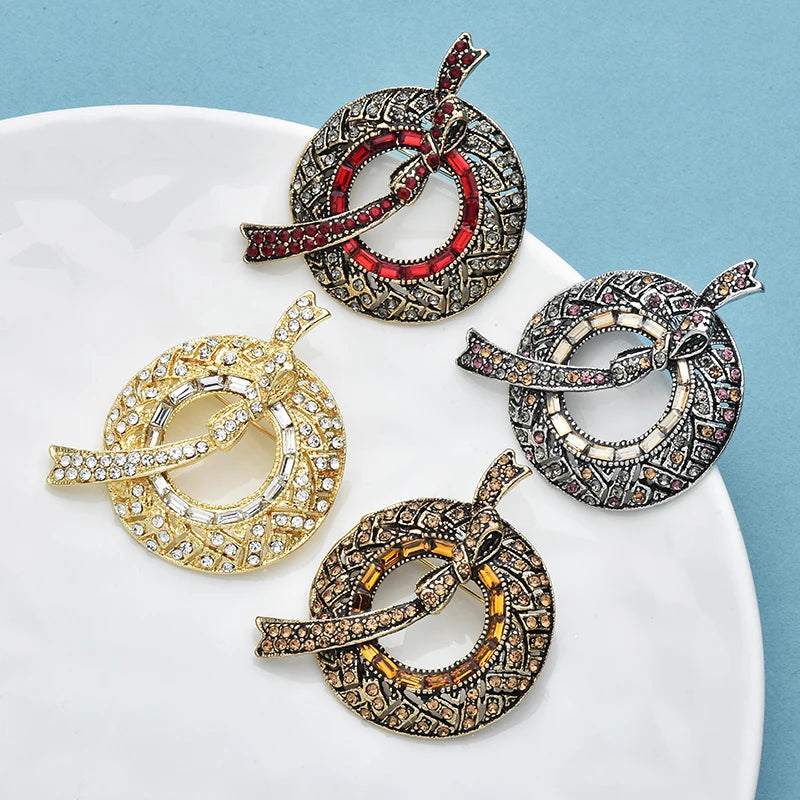 PENDRA Virelle Rhinestone Brooch