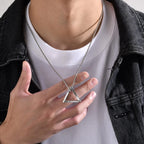 PENDRA Triangle Box Pendant Necklace