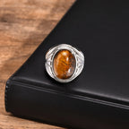 PENDRA Prymond Tiger Eye Ring