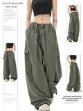 PENDRA Multi Pocket Y2K Cargo Wide Leg Pants