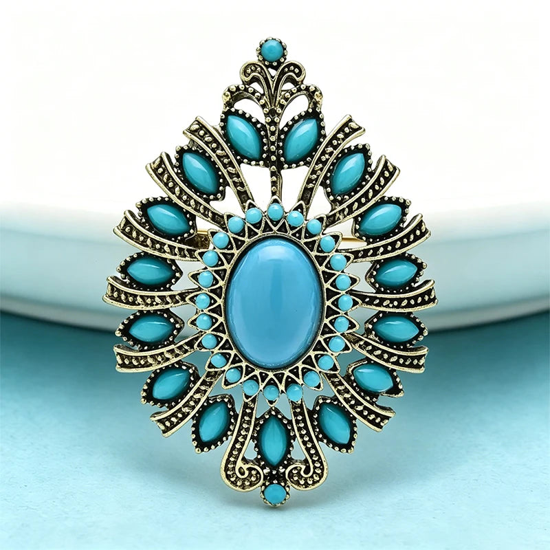 PENDRA Royale Vintage Water-Drop Brooch