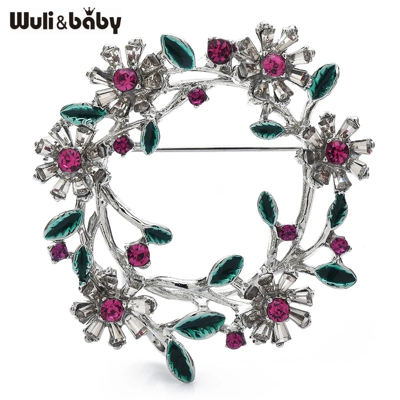 PENDRA Florielle3 Rhinestone Brooch