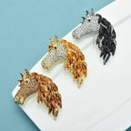 PENDRA Big Horse Head Brooch