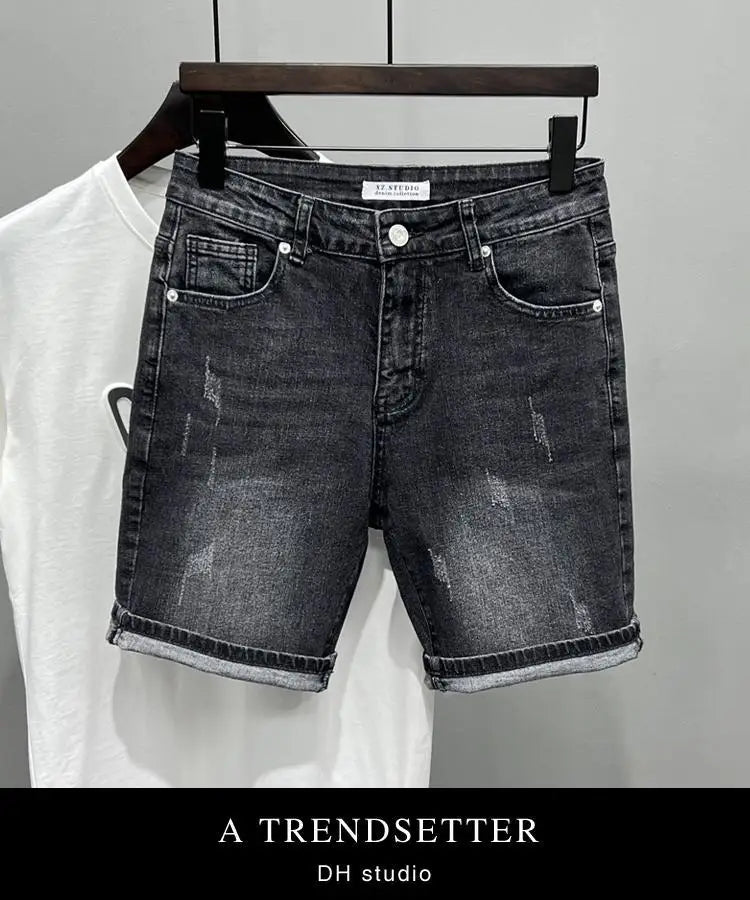 PENDRA Knee Length Black Jeans