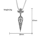 PENDRA Vikingblade Stainless Steel Viking Sword Pendant