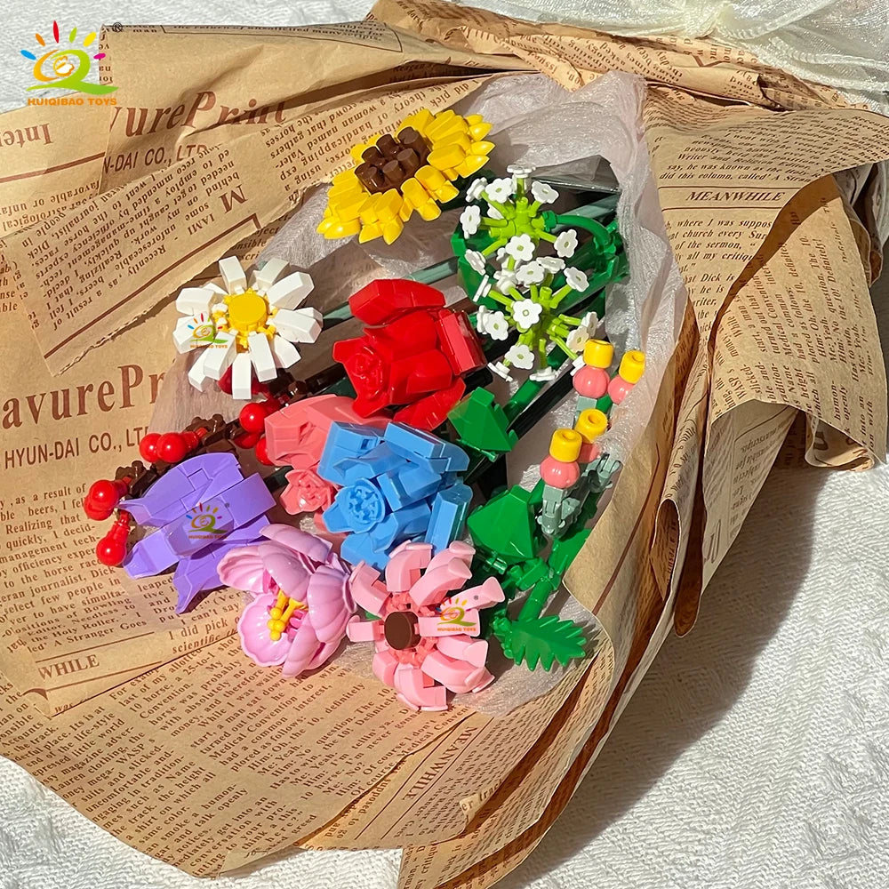 PENDRA Bouquet Rose Micro Building Set