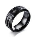PENDRA Masonic Wire Freemasonry Steel Ring