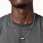 PENDRA Onyx Stone Chain Necklace