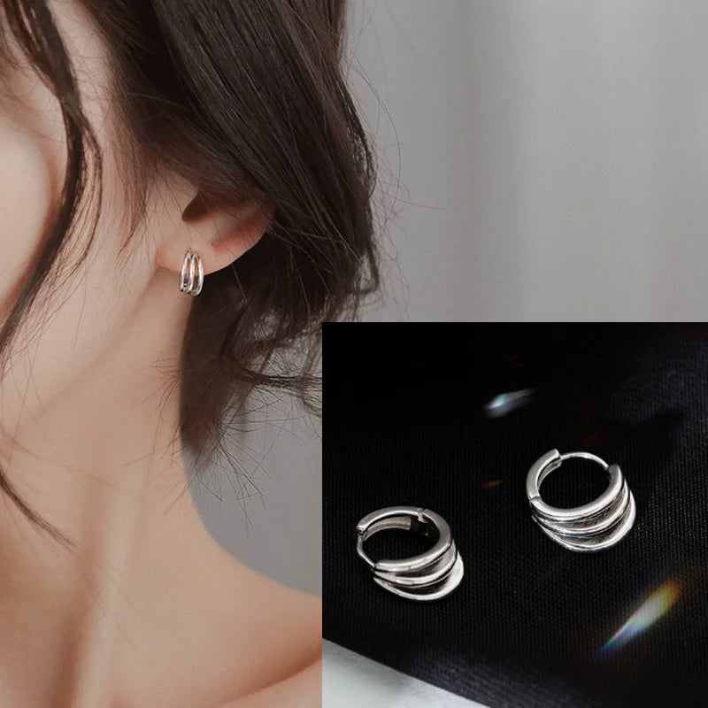 PENDRA Liquid Lava Sterling Silver Earrings