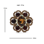 PENDRA Florielle9 Crystal Brooch