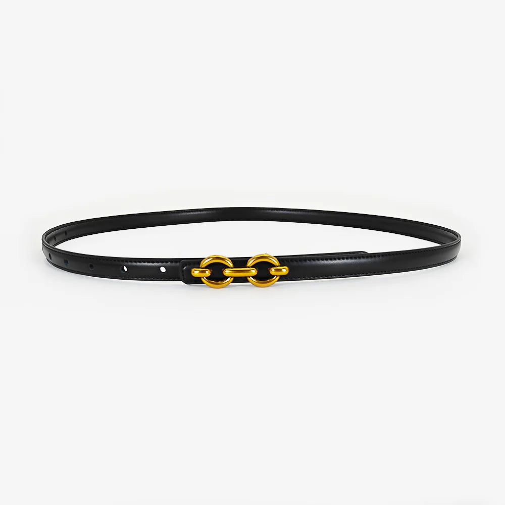 PENDRA Fayeyne Genuine Leather Elegant Slim Belt