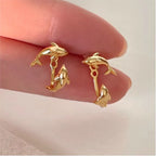 PENDRA Dolphins Sterling Silver Earrings