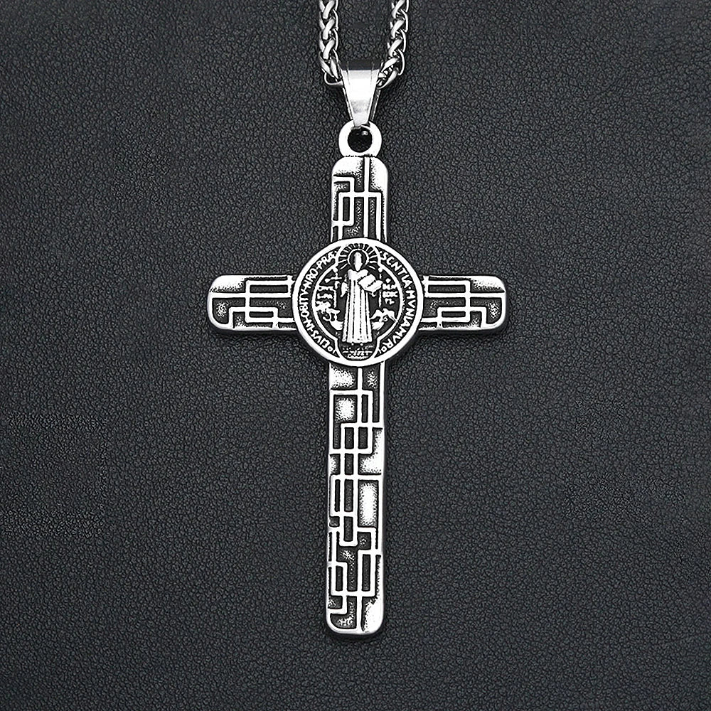 PENDRA Sacredcross Catholic Jesus Cross Pendant