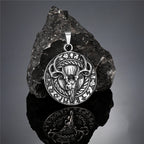 PENDRA Rune Norse Skull Necklace