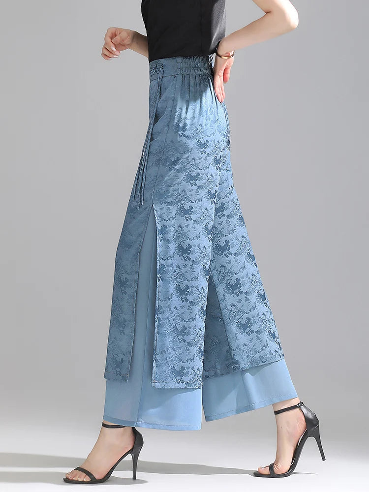 PENDRA Chiffon Wide Trousers Pants