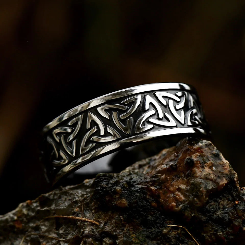 PENDRA Valknut Viking Stainless Steel Ring