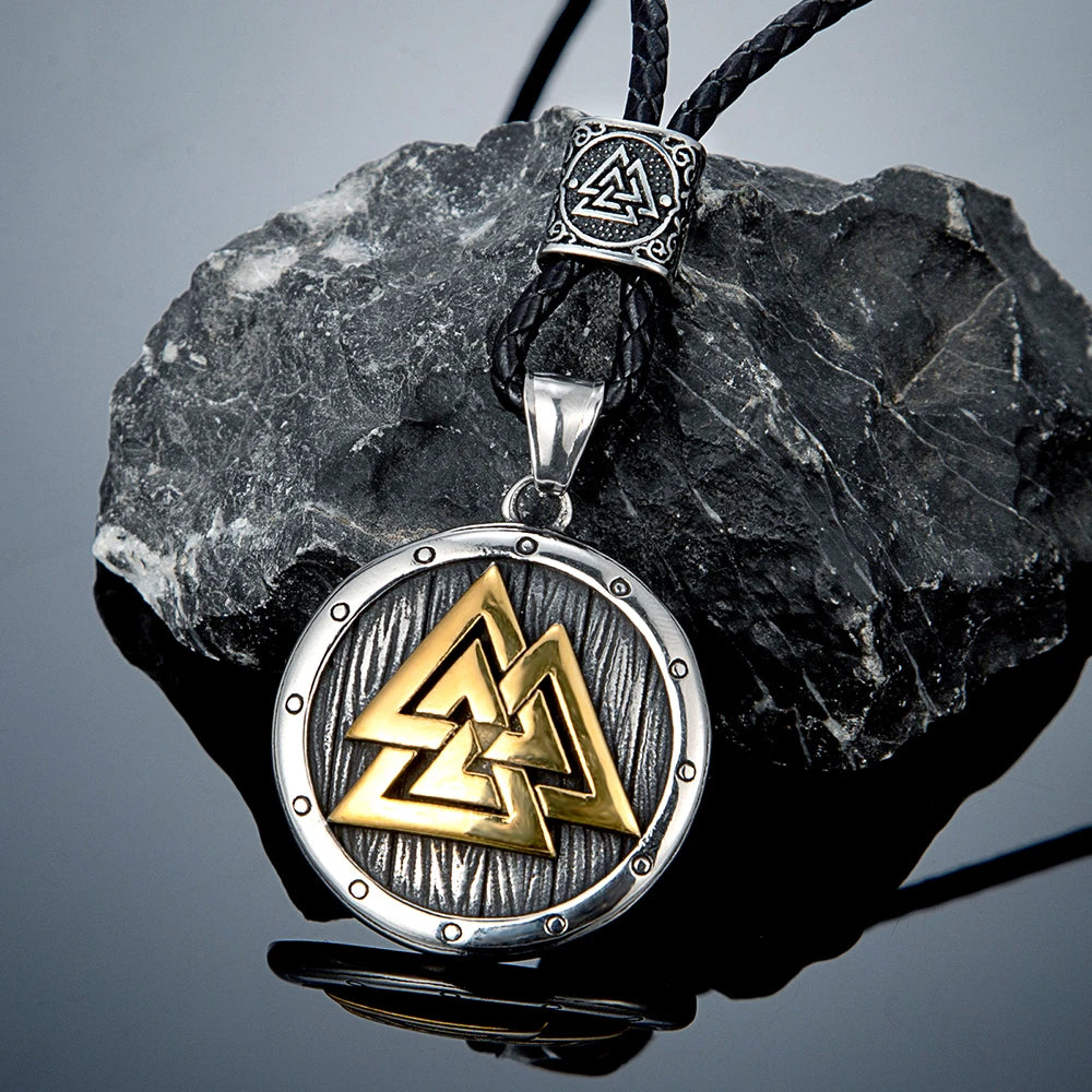 PENDRA Rune Leather Necklace