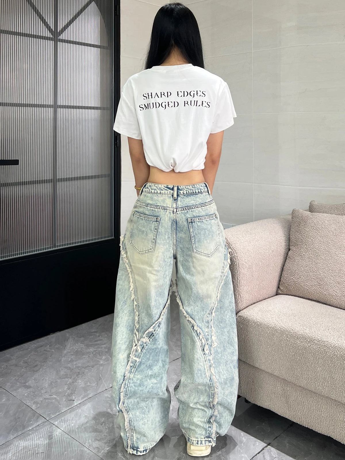PENDRA American Frayed Edge Jeans