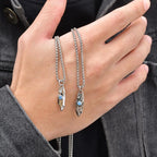 PENDRA Stone Blue Wishing Pendant Necklace