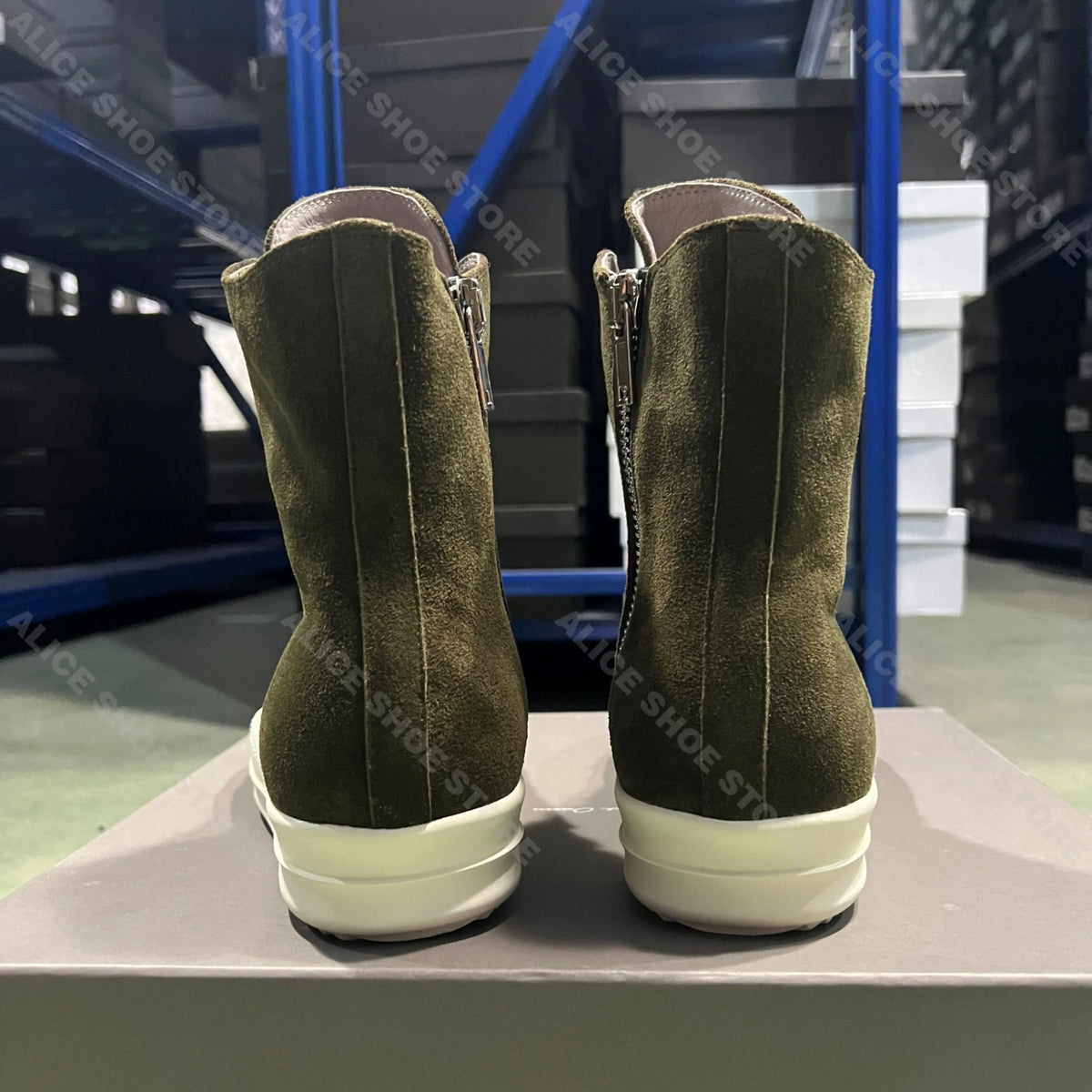 Men High Top Casual Shoes Hip-hop Retro Brown Suede Lace Up Women Thick Sole Increase Height Luxury Designer Flat Sneakers 3cm