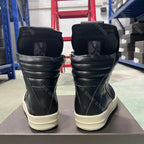 PENDRA Geobasket Classic Leather High-Top Zip Flat Ankle Boots