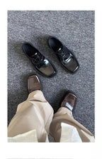 PENDRA Leather Platform British Shoes