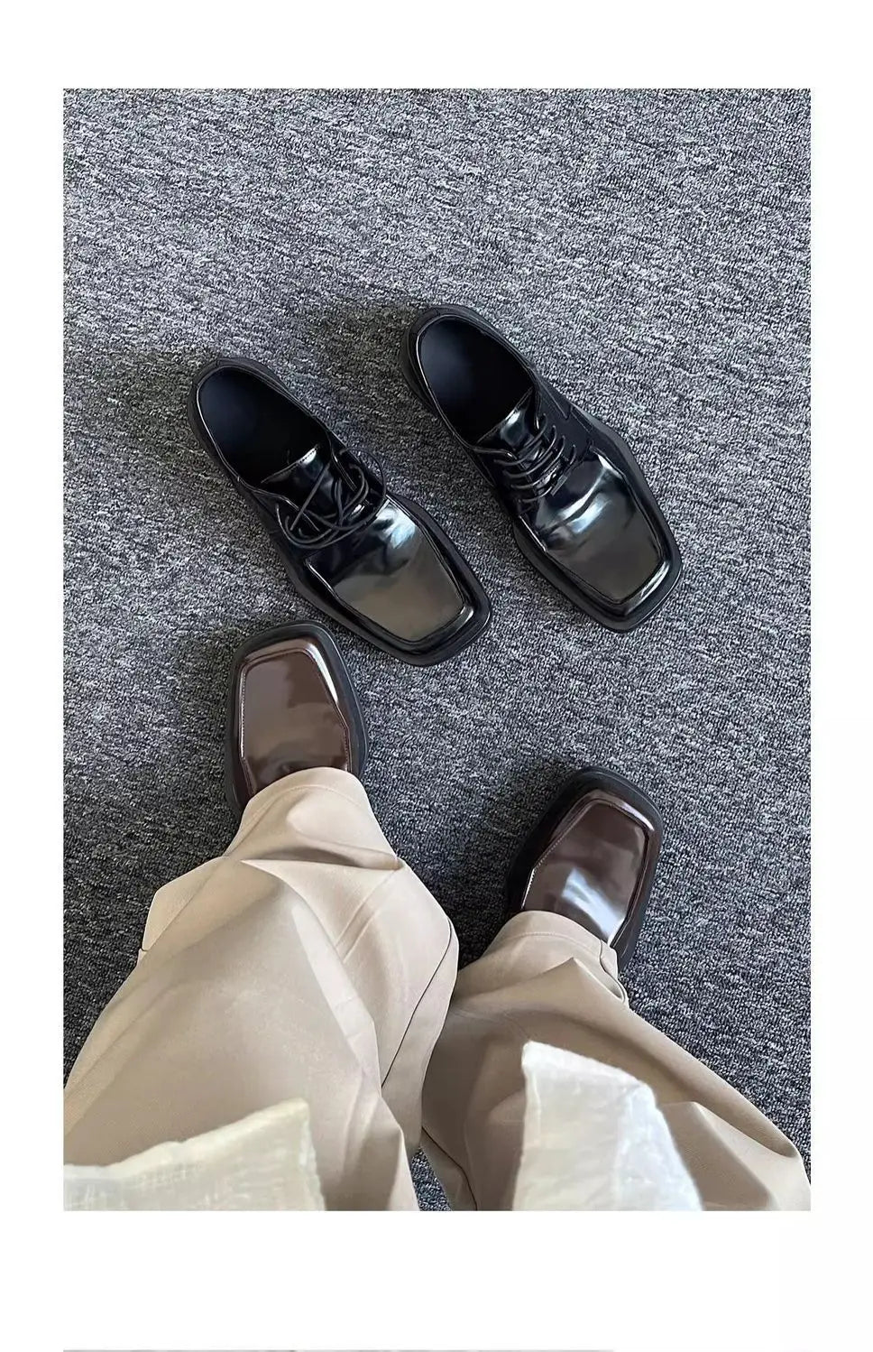PENDRA Leather Platform British Shoes