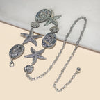PENDRA Seraina Metal Silver Boho Waist Chain Belt