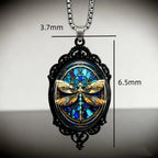 PENDRA Dragonfly Vintage Yellow Dragonfly Pendant