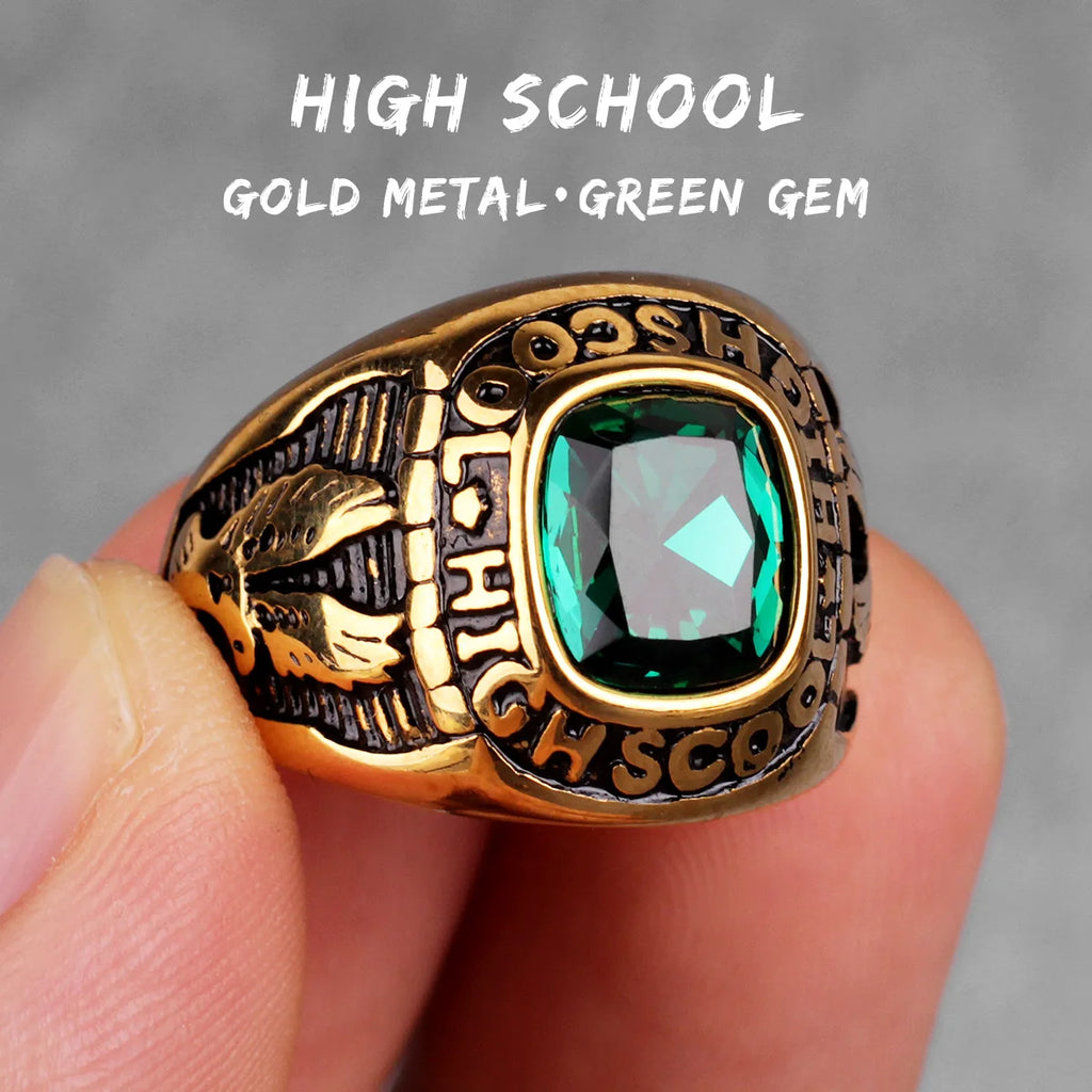 PENDRA Rhinestone Steel Ring