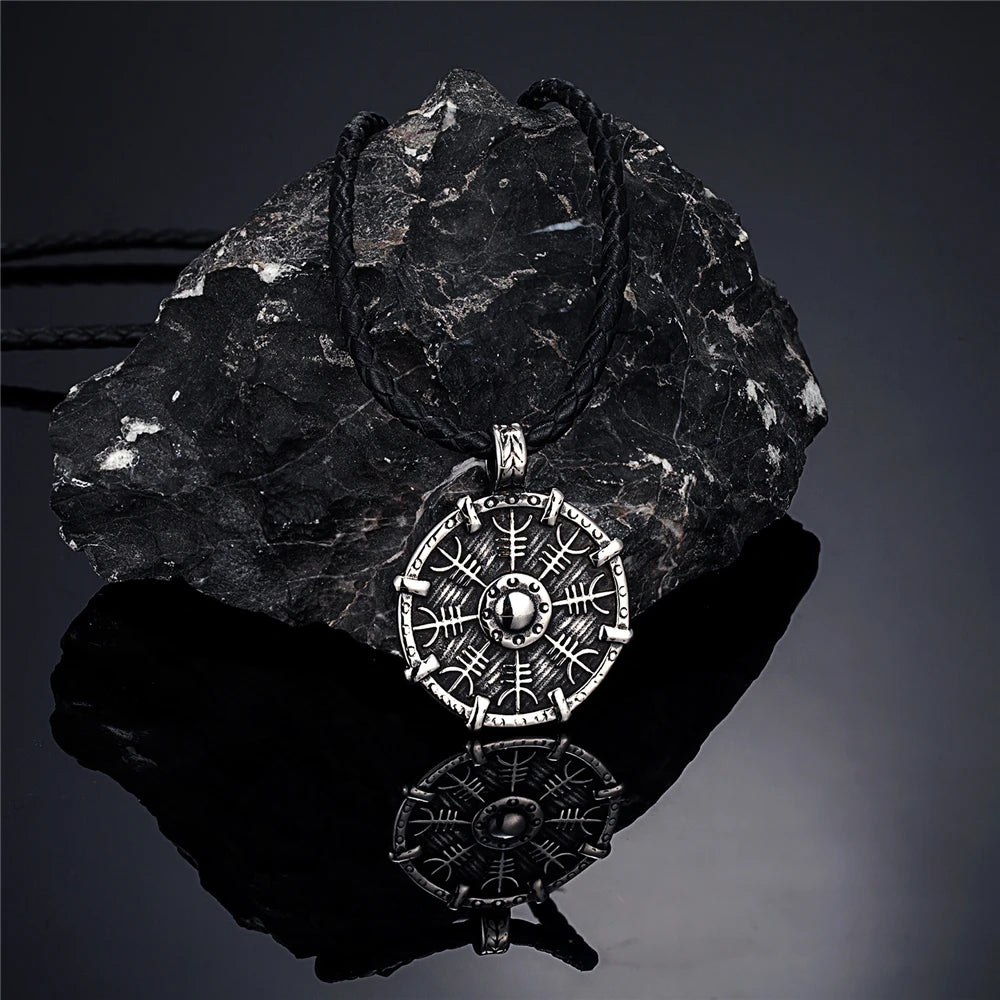 PENDRA Steel Compass Necklace