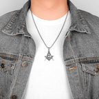 PENDRA Freemason Masonic Boyfriend Steel Necklace