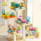 PENDRA Succulent Potted Floral Building Set