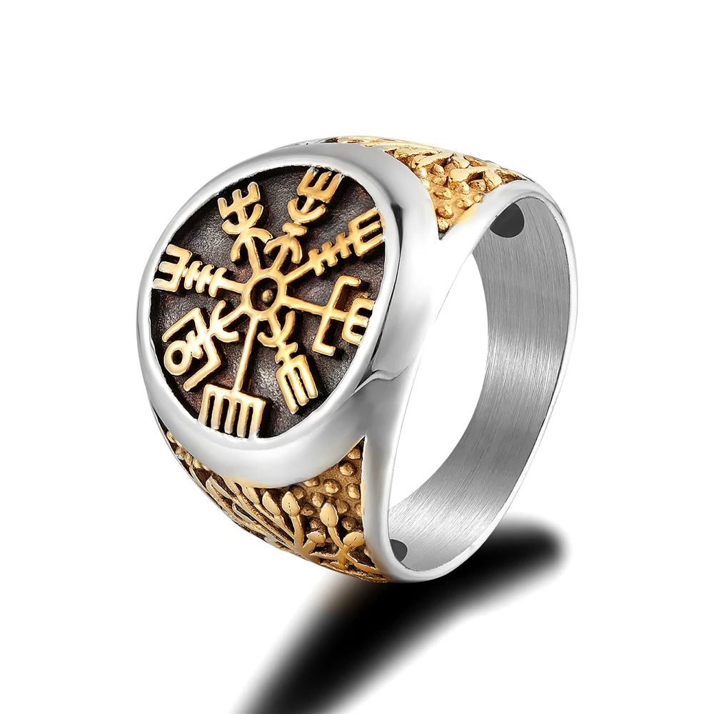 PENDRA Viking Trident Gold Ring