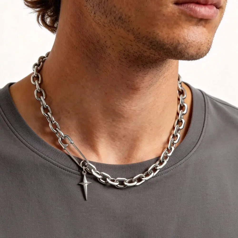 PENDRA Paper Clip Pendant Necklace
