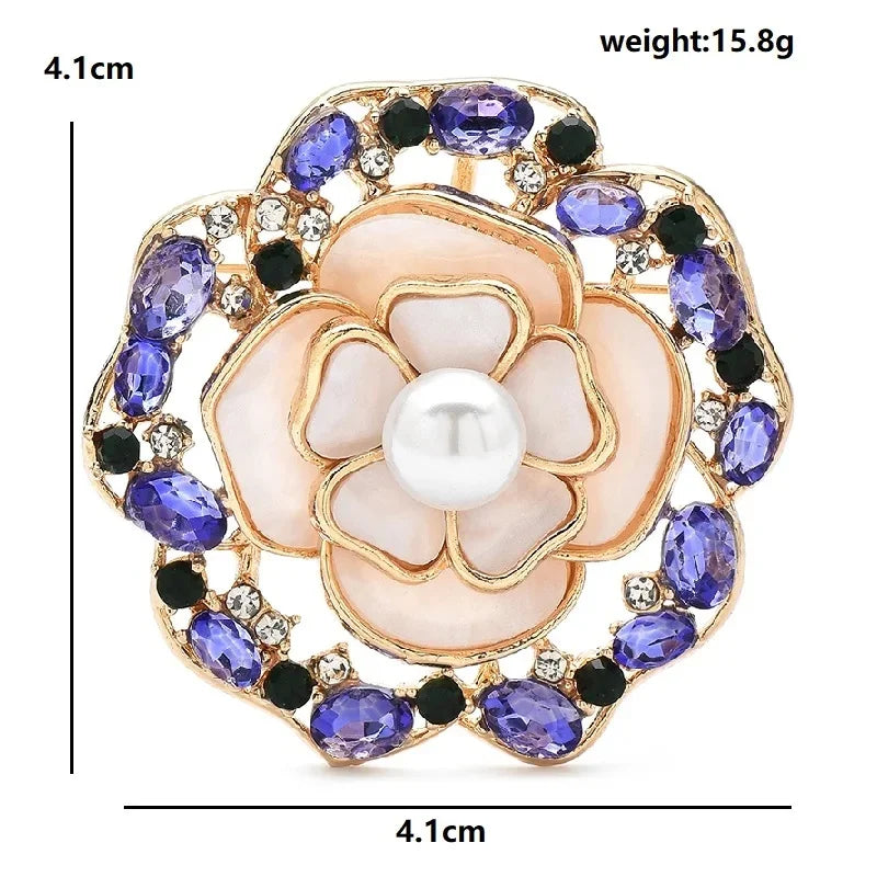 PENDRA Birdflora Bird and Flower Brooch
