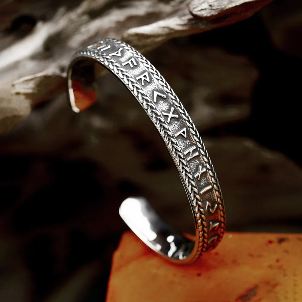 PENDRA Celtic Knot Stainless Steel Open Cuff Bracelet