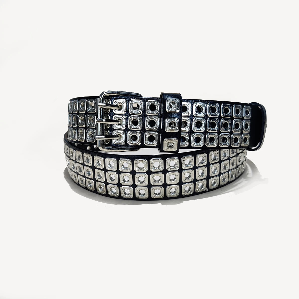 PENDRA Celesellea Genuine Leather Cross Punk Belt