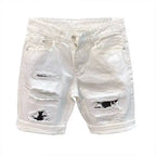PENDRA Cat Beard Ripped Shorts
