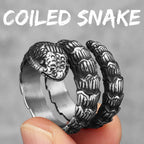 Animal Snake Cobra Series Stainless Steel Men Rings Punk Trendy for Women Fashion Jewelry Halloween Creativity Gift Wholesale