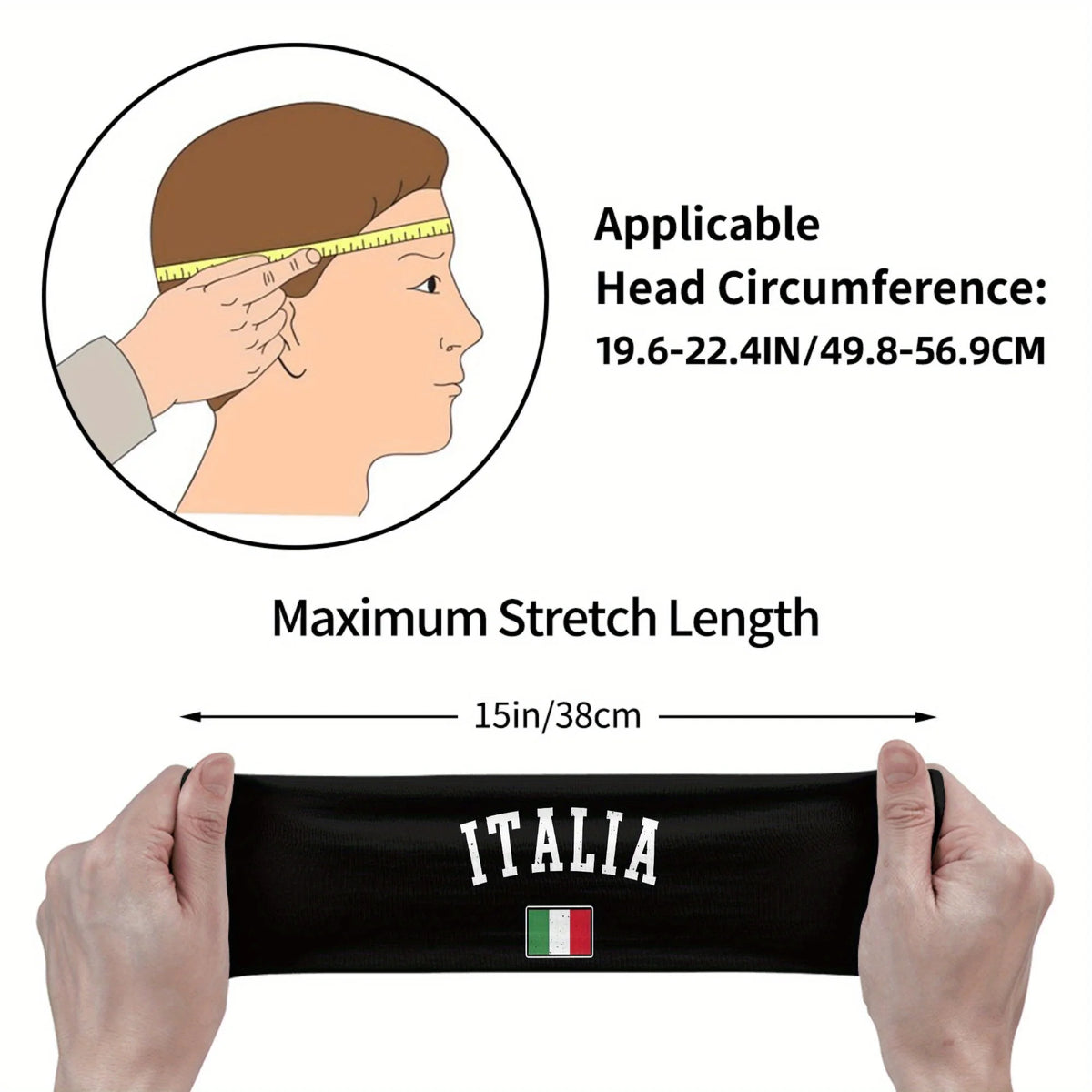 PENDRA Italy Tricolor Headband