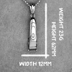 PENDRA Barber Shaver Haircut Steel Necklace