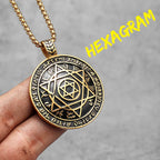 PENDRA Judaism Star David Steel Necklace