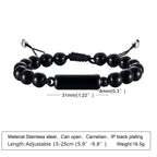 Men Bracelet, Urn Beaded Bracelets,Human or Pet Ashes,Cremation Jewelry for Men,Memorial Jewelry,Sympathy Gift