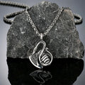 PENDRA Celtic Knot Rune Dragon Necklace